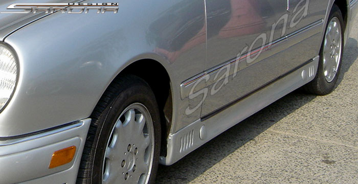 Custom Mercedes E Class  Sedan Side Skirts (1996 - 1999) - $590.00 (Part #MB-033-SS)